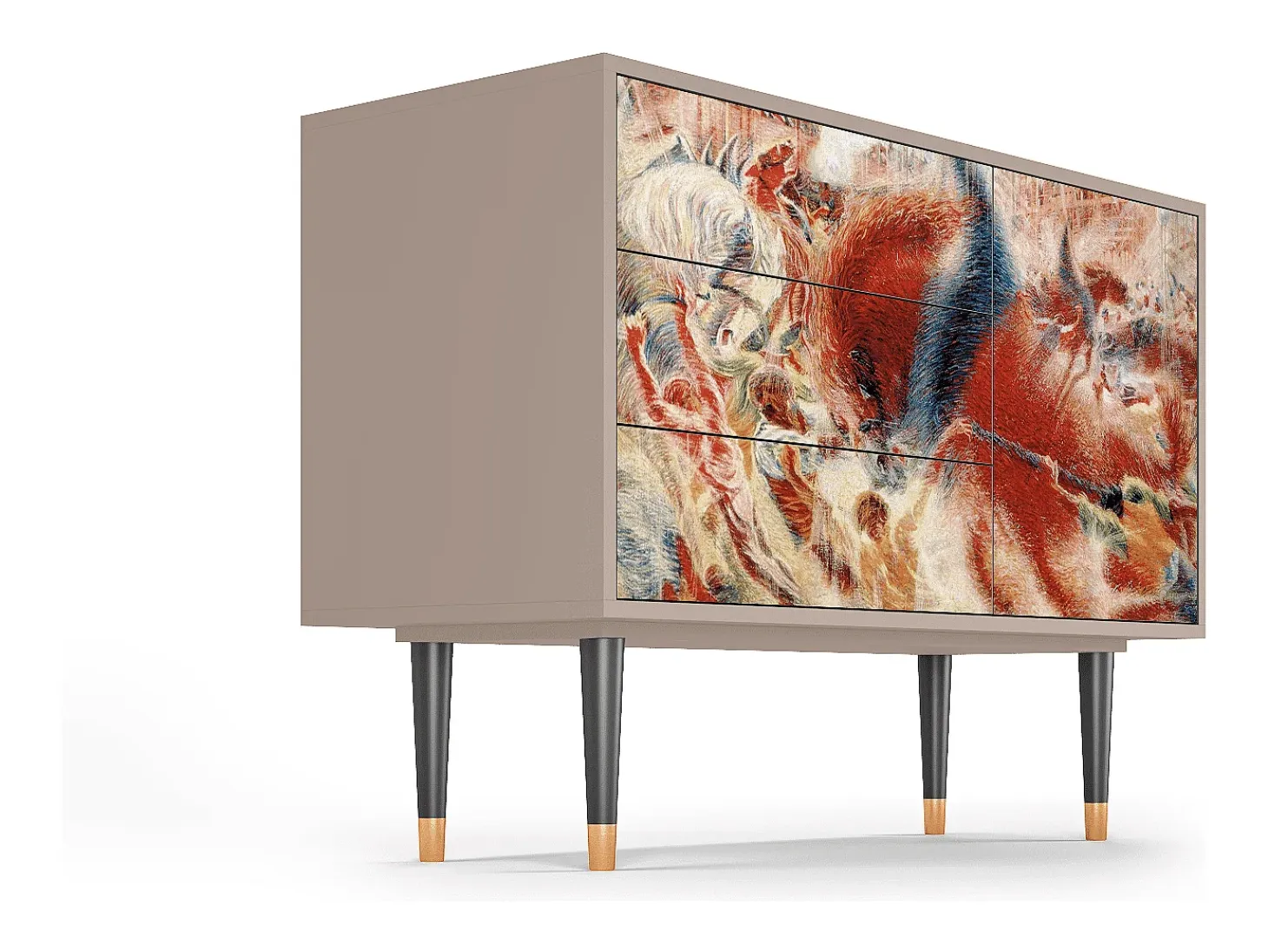 Aparador - 115х84х41 cm - S3 - The City Rises, Latte