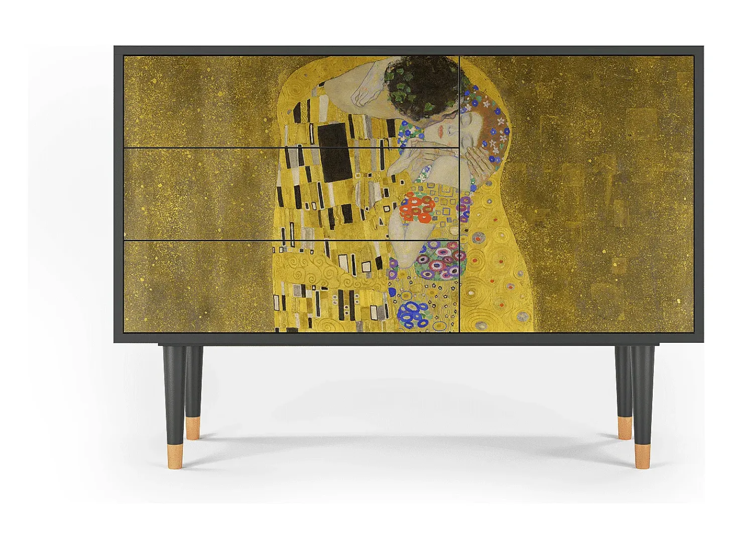 Aparador - 115х84х41 cm - S3 - The Kiss by Klimt , Antracita