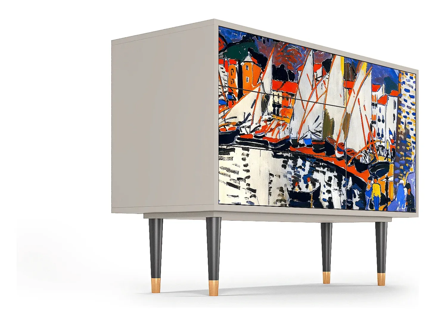 Aparador - 115х84х41 cm - S3 - The Port of Collioure , Arena
