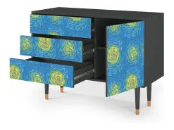Aparador - 115х84х41 cm - S3 - Van Gogh Lights, Antracita