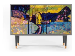 Aparador - 115х84х41 cm - S3 - Winter Landscape, Gris