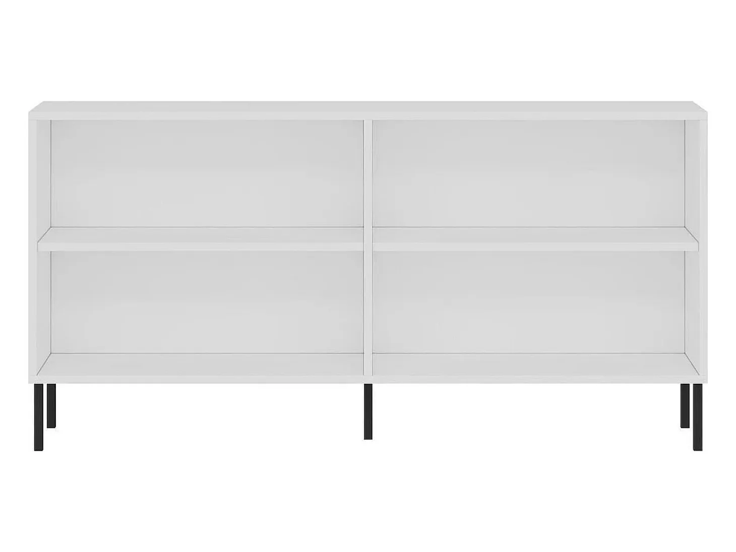 Aparador – 150 cm x 75 cm x 36 cm – Roble Blanco y Zafiro – Tablero aglomerado revestido de melamina