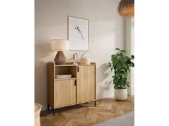 Aparador - A88cm x L90cm x P33cm roble dorado - Dover
