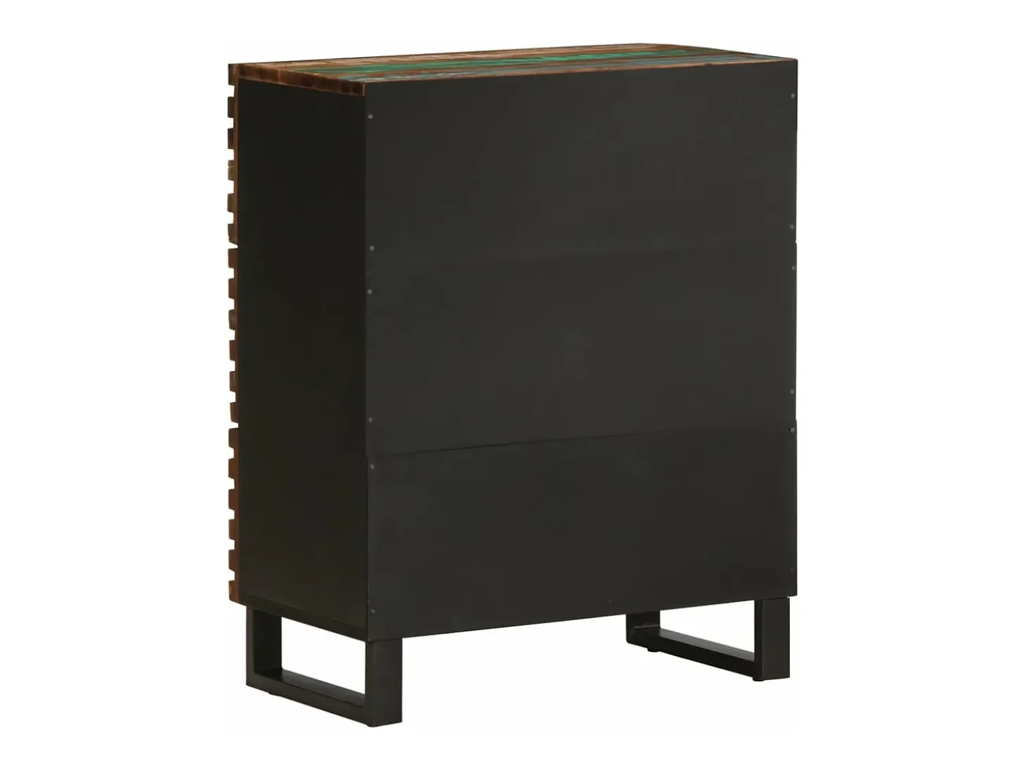 Aparador 2 piezas madera maciza acacia 60x34x75 cm