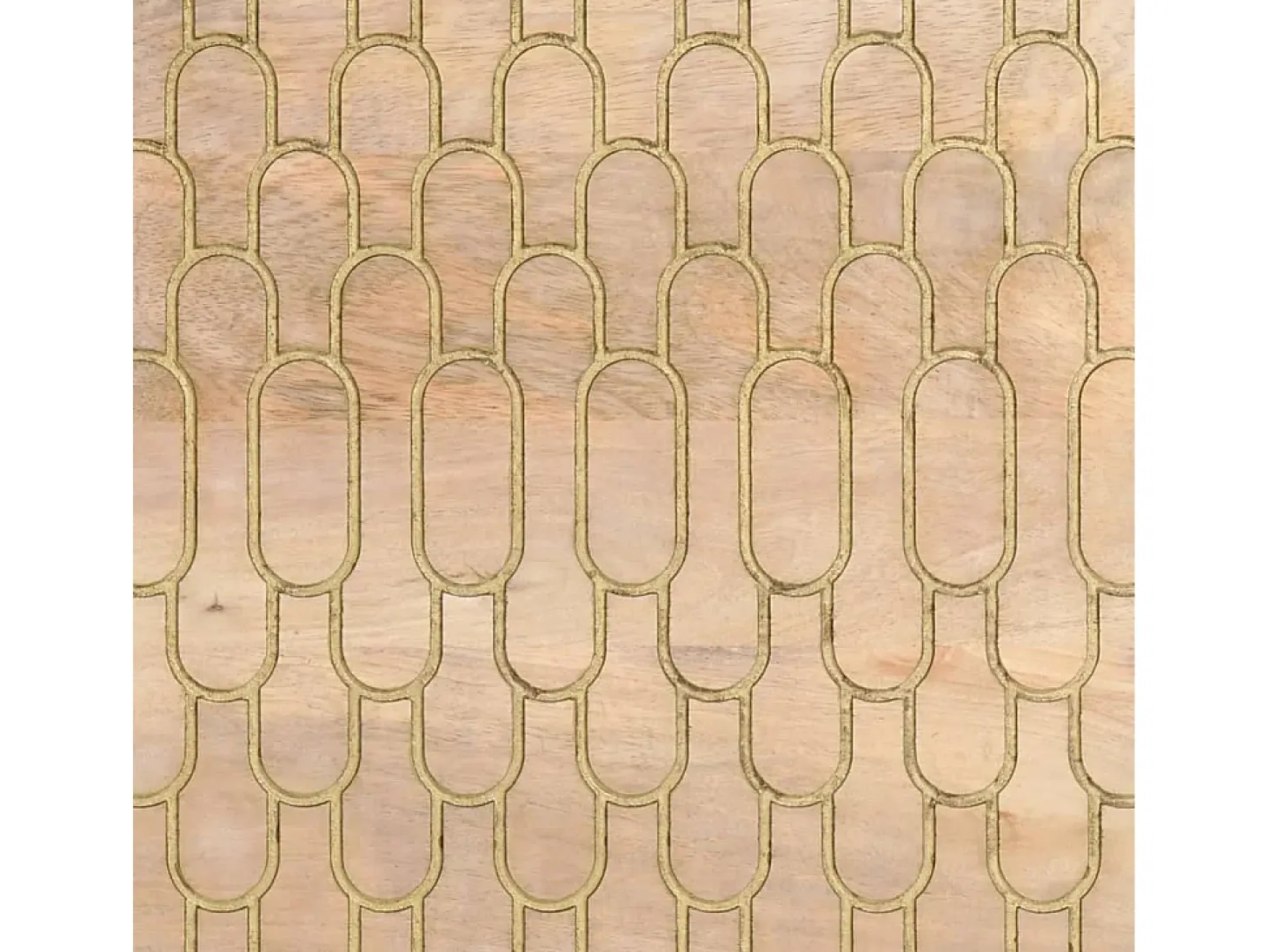 Aparador 2 piezas madera maciza de mango 60x33x75 cm