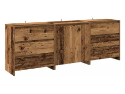 Aparador 3 piezas madera vieja madera contrachapada