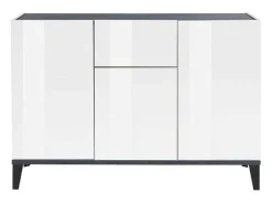 Aparador 3 puertas cajón 120 x 40 cm salón vestíbulo cocina Rachel