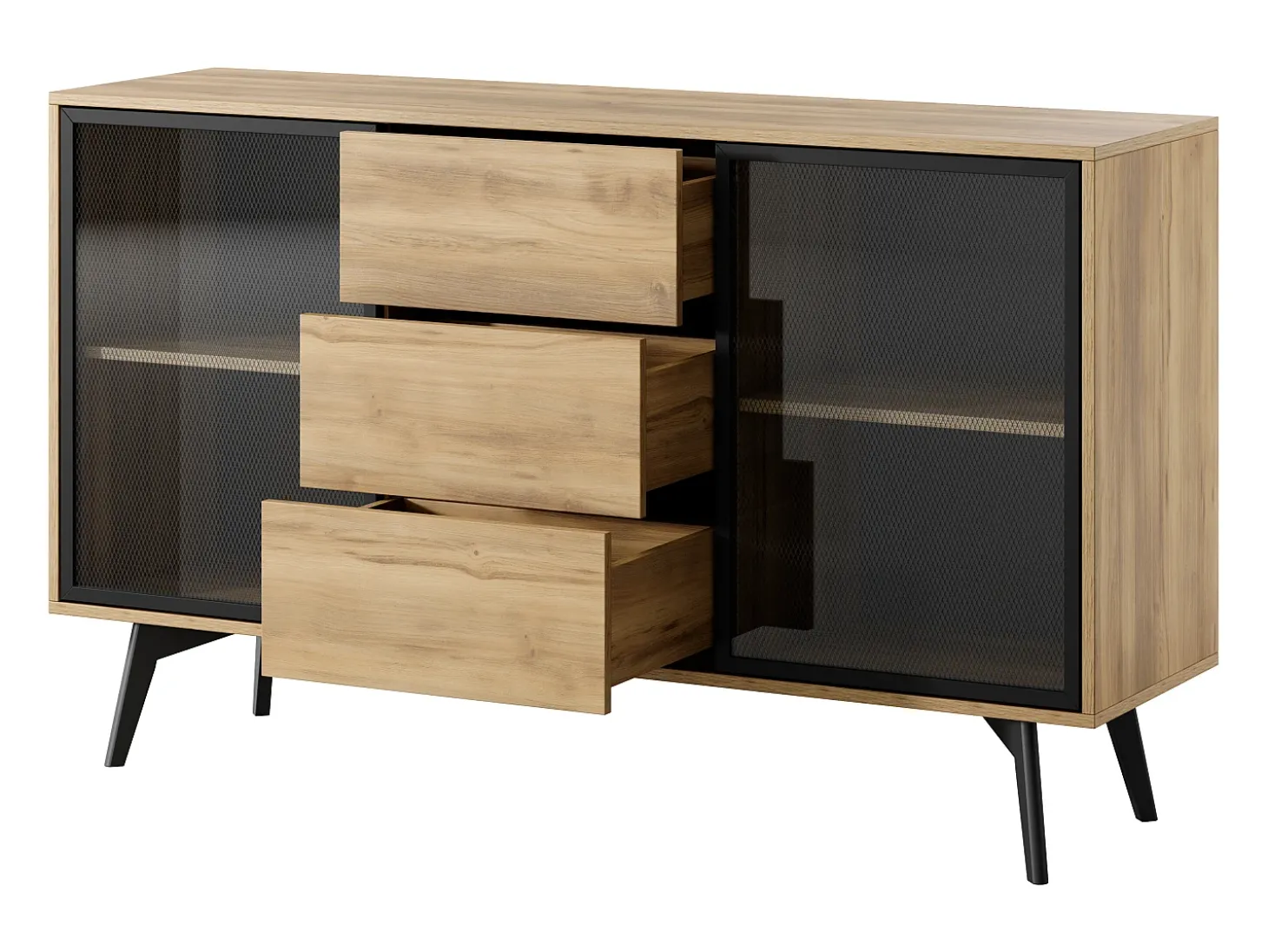 Aparador : roble barroco dorado, 144 x 85 x 39 cm