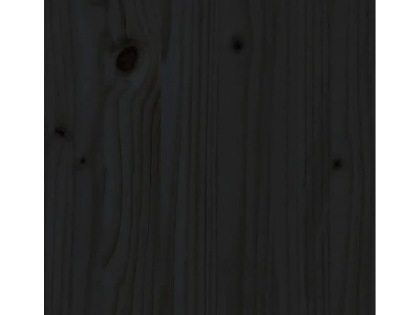 Aparador 2 uds madera maciza de pino negro 31,5x34x75 cm