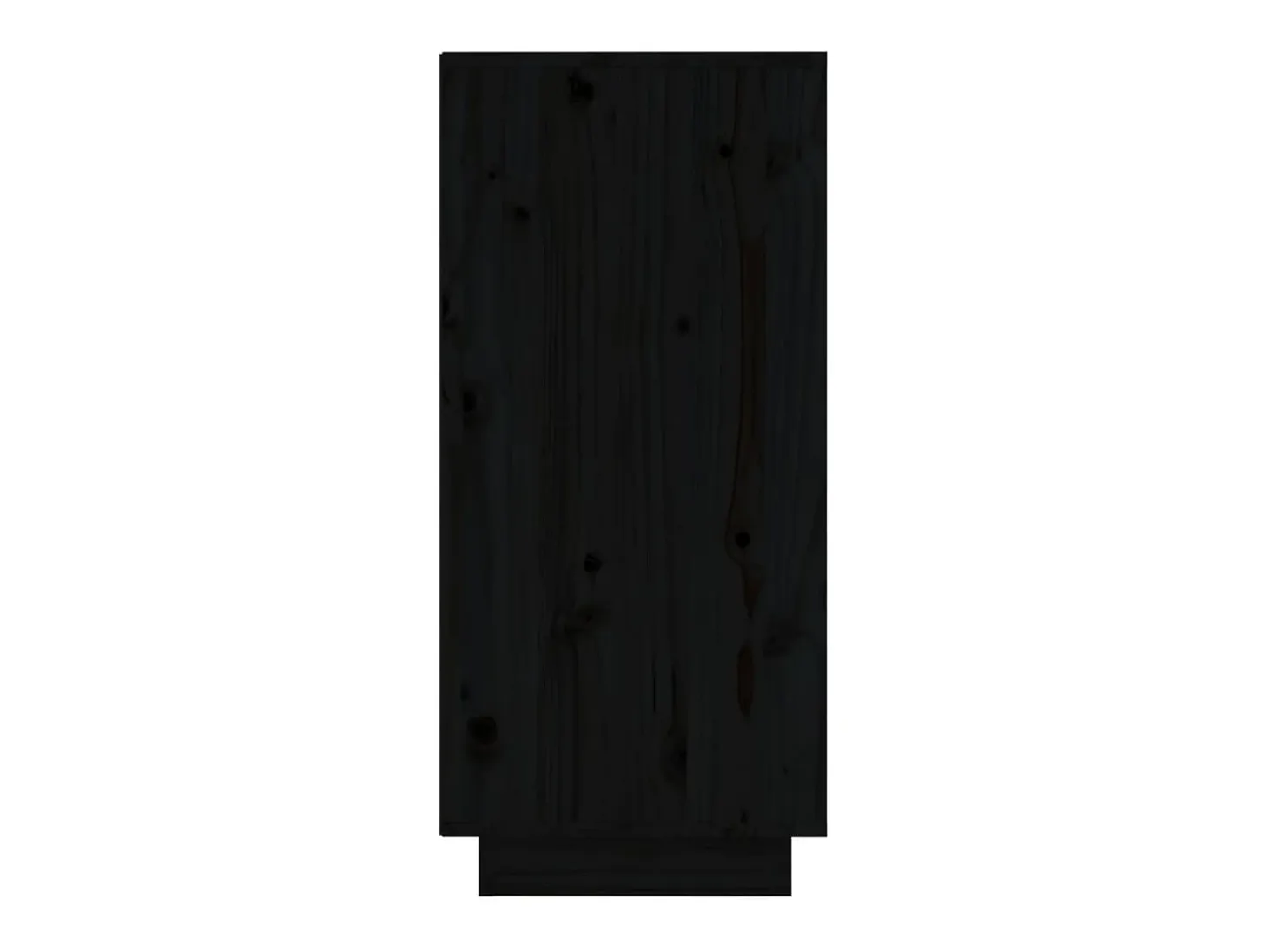 Aparador 2 uds madera maciza de pino negro 31,5x34x75 cm