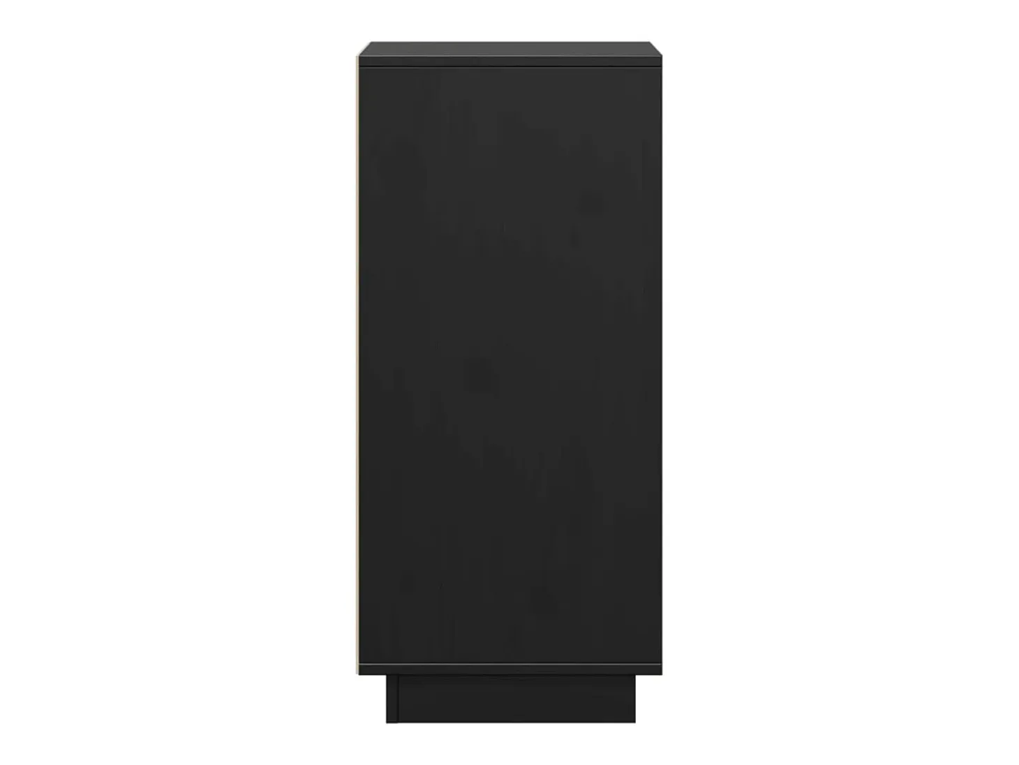 Aparador 2 uds madera maciza de pino negro 31,5x34x75 cm