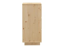 Aparador 2 unidades madera maciza de pino 32x34x75 cm