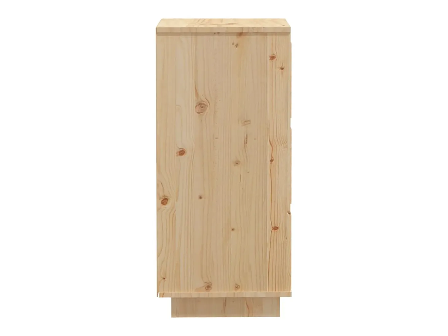 Aparador 2 unidades madera maciza de pino 32x34x75 cm