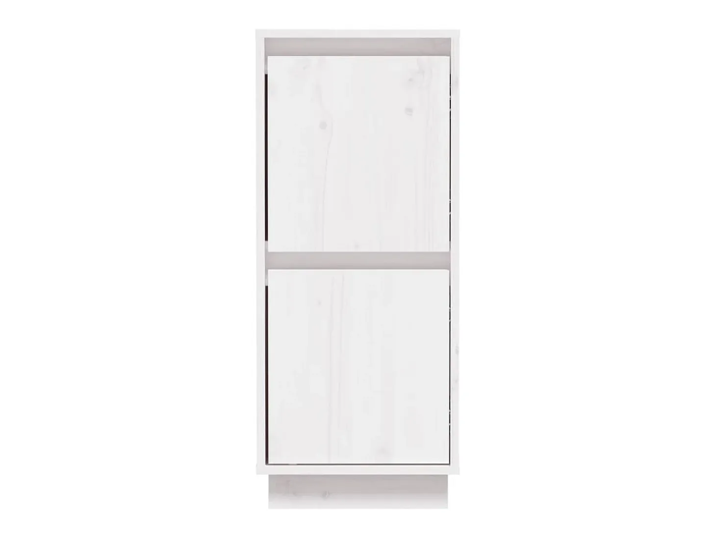 Aparador 2 unidades madera maciza de pino blanco 31,5x34x75 cm