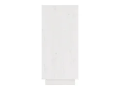 Aparador 2 unidades madera maciza de pino blanco 31,5x34x75 cm