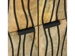 Aparador 60 x 33,5 x 75 cm - Fabricado en madera maciza de mango y madera de ingeniería