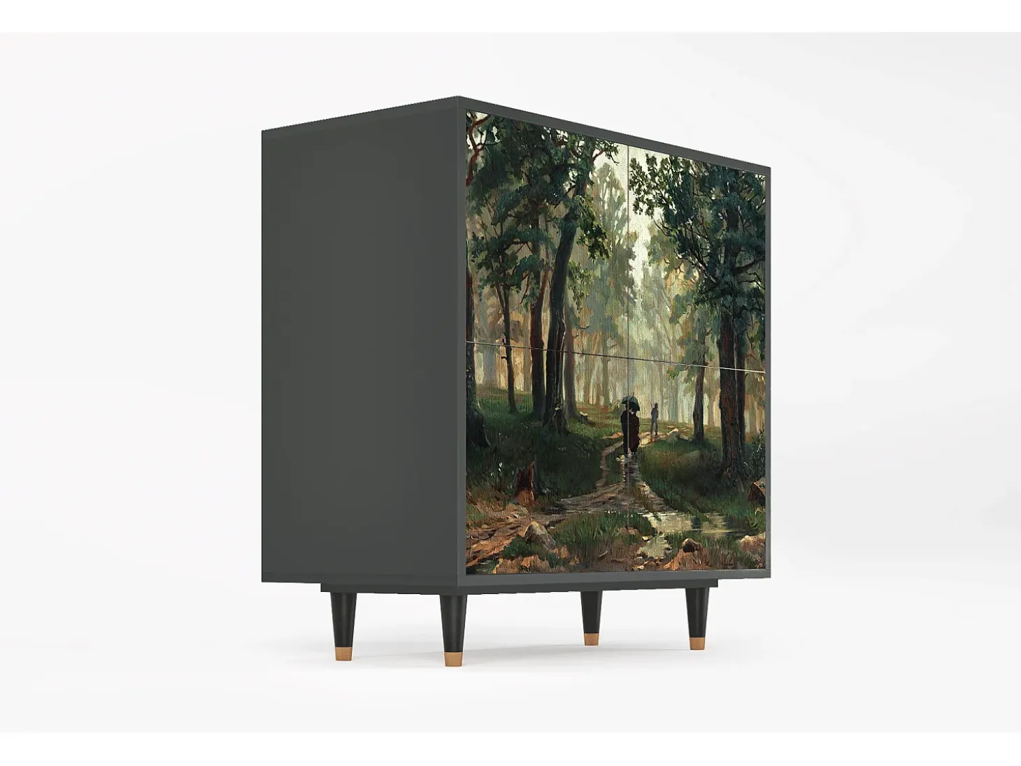 Aparador - 94x96x48 cm - BS3 - Rain in the Oak Forest, Antracita