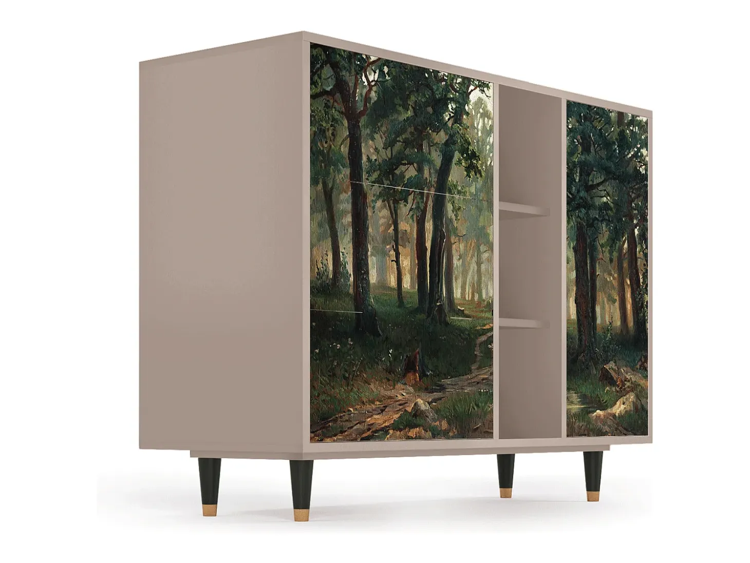 Aparador - 125x98x48 cm - BS2 - Rain in the Oak Forest, Latte