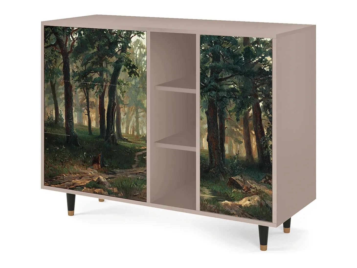 Aparador - 125x98x48 cm - BS2 - Rain in the Oak Forest, Latte