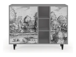 Aparador - 125x98x48 cm - BS2 - A Pond, Gris