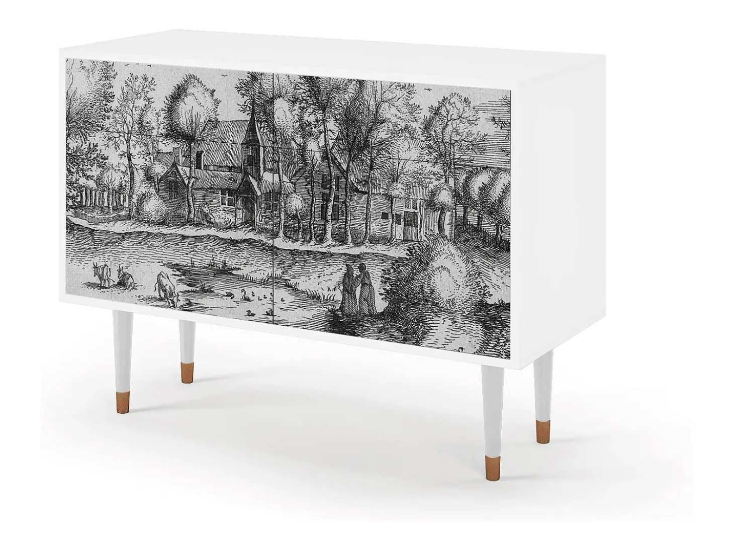 Aparador - 115x85x48 cm - BS4 - A Pond, Blanco