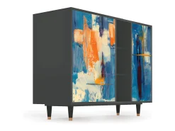 Aparador - 125x98x48 cm - BS2 - Abstract Expressionism, Antracita