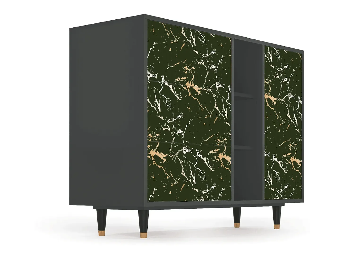Aparador - 125x98x48 cm - BS2 - Amazon Forest, Antracita