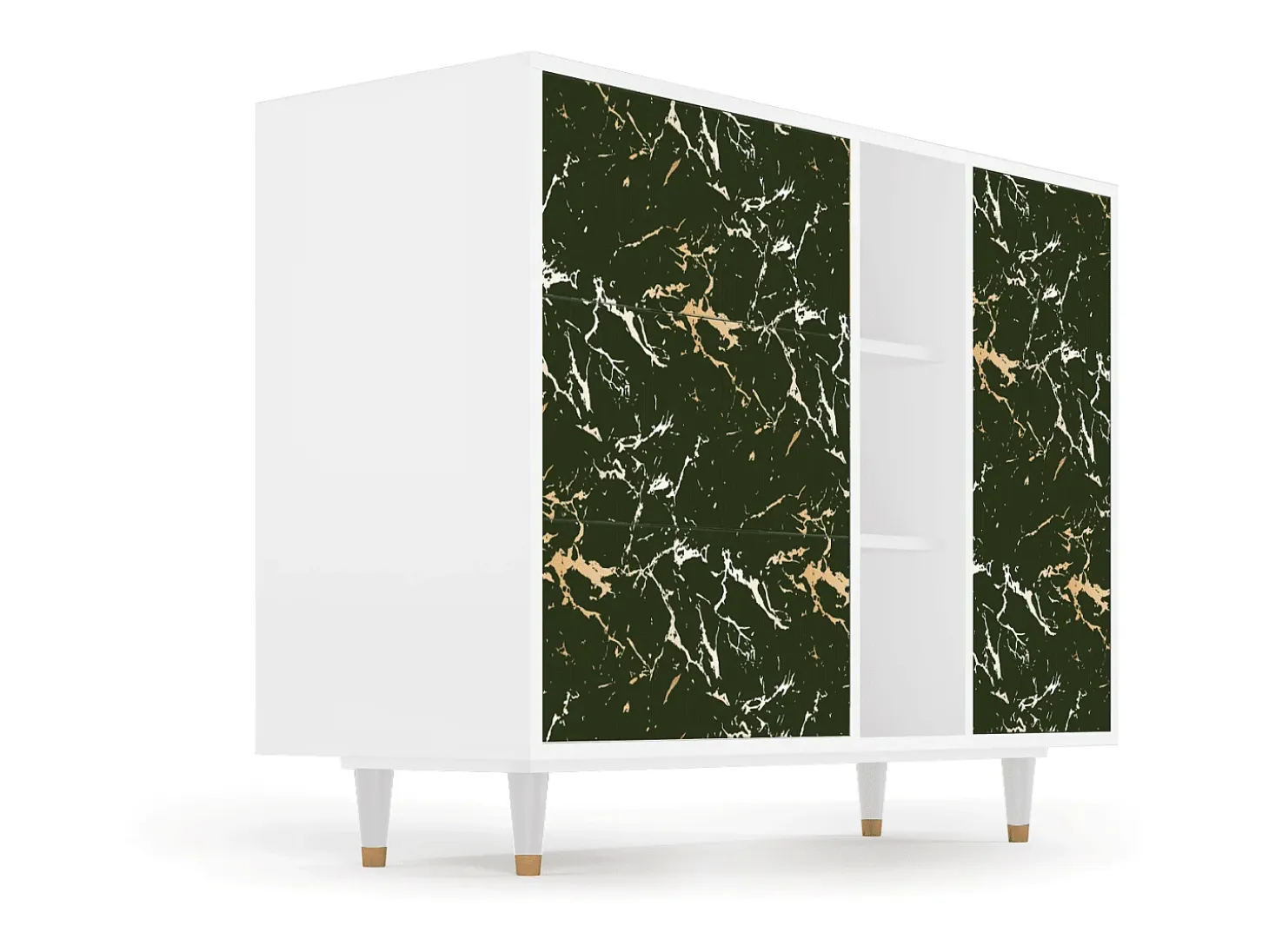Aparador - 125x98x48 cm - BS2 - Amazon Forest, Blanco