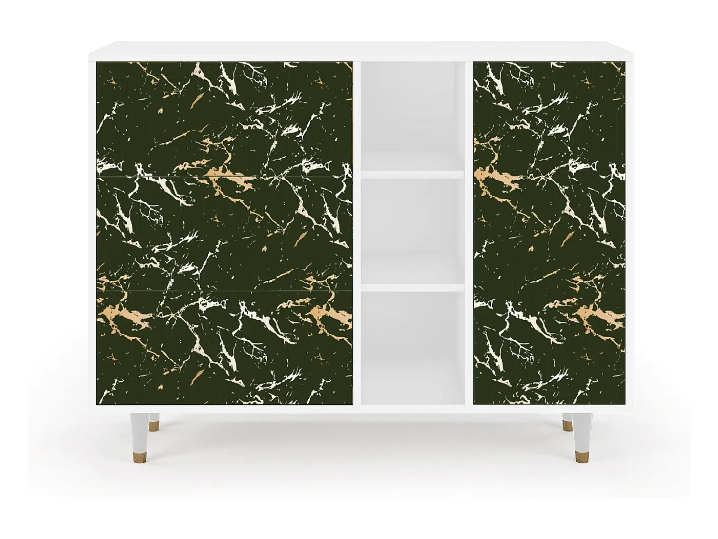 Aparador - 125x98x48 cm - BS2 - Amazon Forest, Blanco