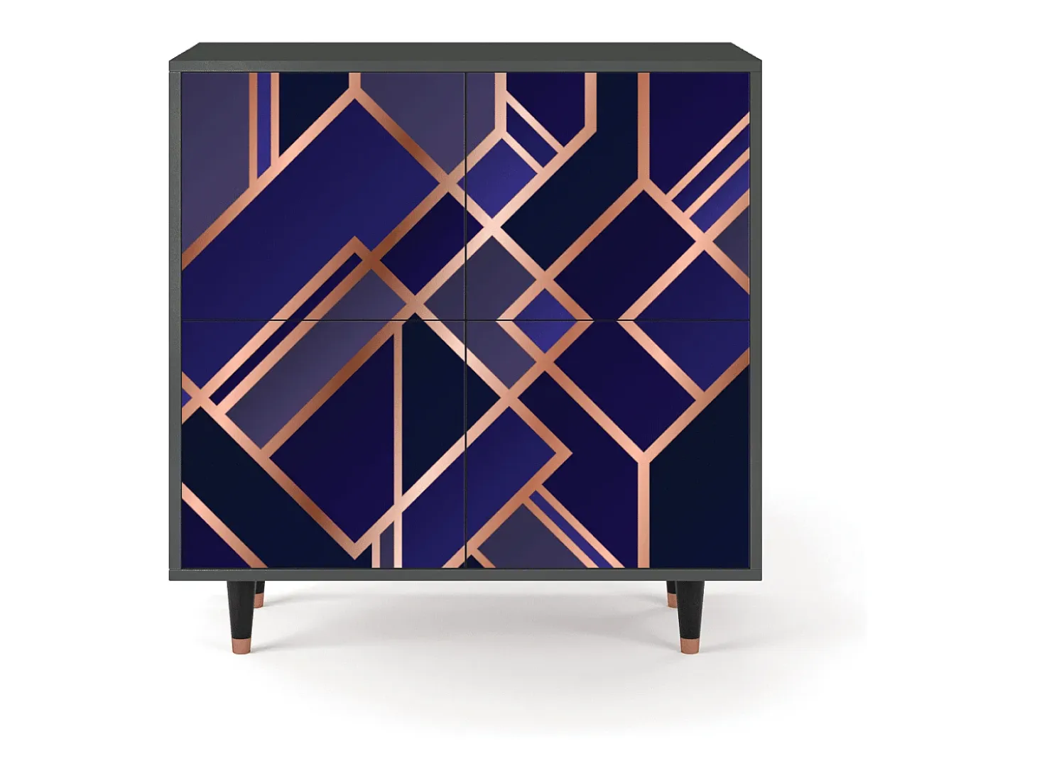 Aparador - 94x96x48 cm - BS3 - Aquamarine Getsby, Antracita