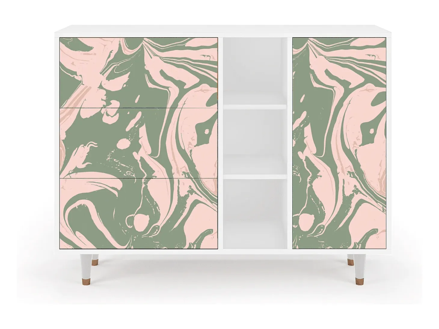 Aparador - 125x98x48 cm - BS2 - Aquarelle, Blanco