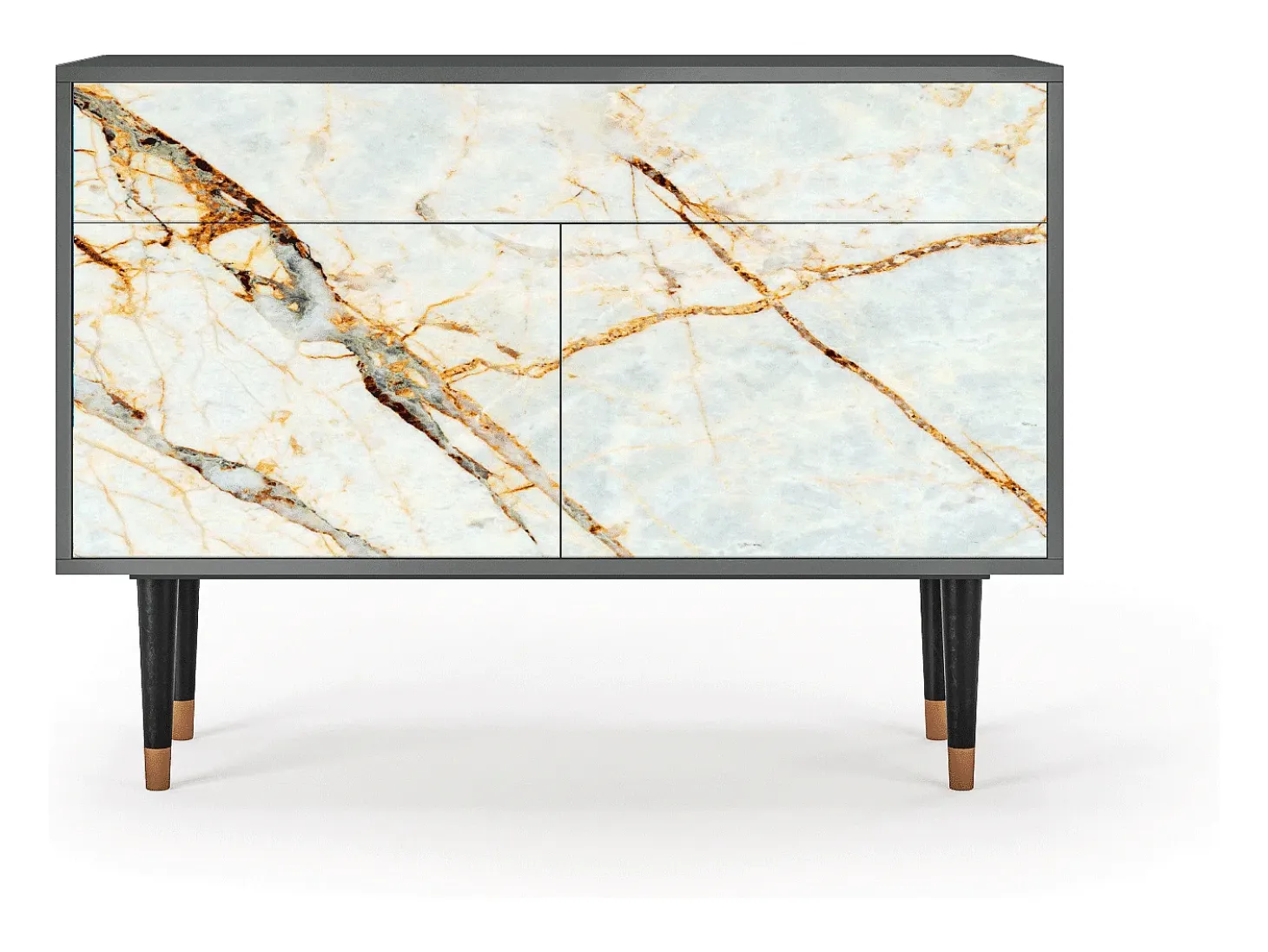 Aparador - 115x85x48 cm - BS4 - Arenay Marble, Antracita