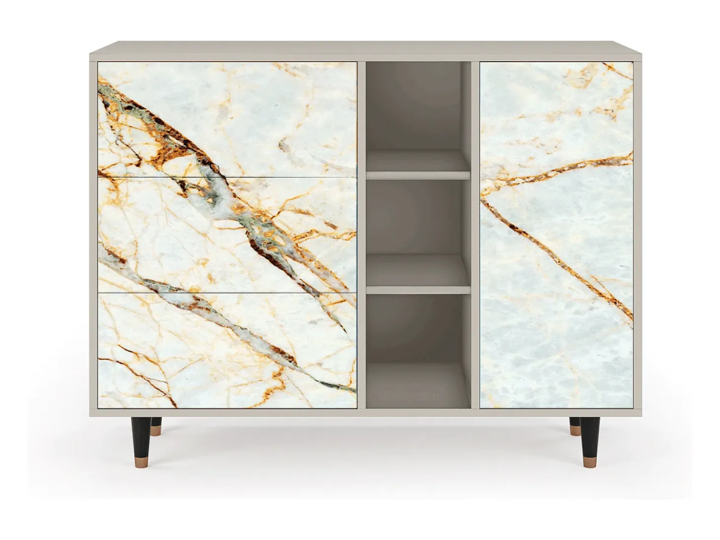 Aparador - 125x98x48 cm - BS2 - Arenay Marble, Arena