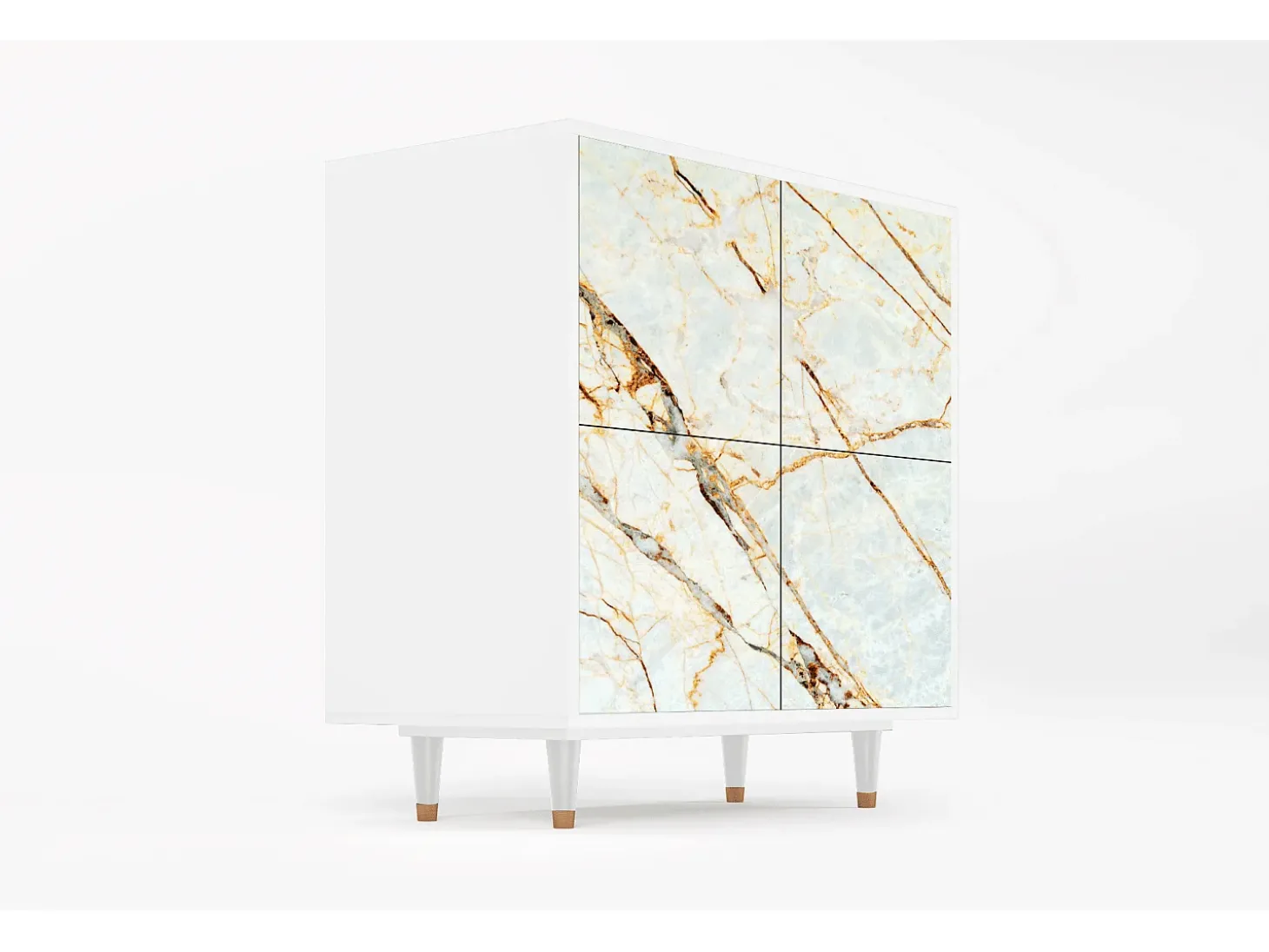 Aparador - 94x96x48 cm - BS3 - Arenay Marble, Blanco