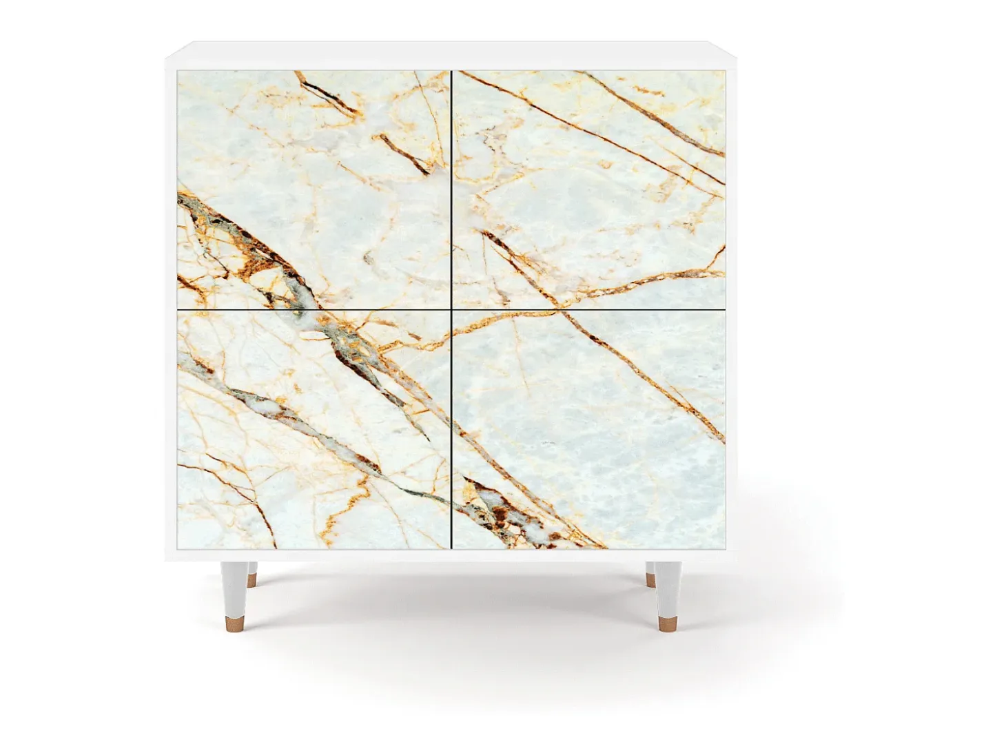 Aparador - 94x96x48 cm - BS3 - Arenay Marble, Blanco