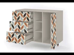 Aparador - 125x98x48 cm - BS2 - Beige Laure, Arena
