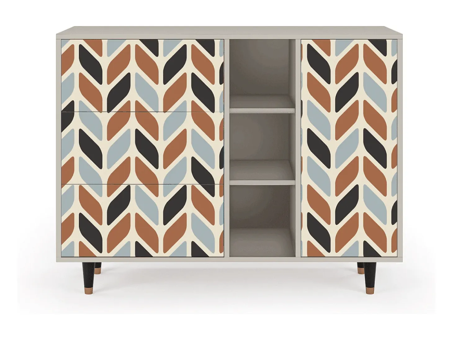 Aparador - 125x98x48 cm - BS2 - Beige Laure, Arena