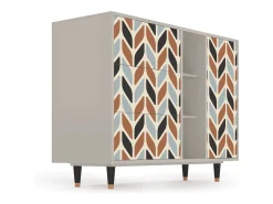 Aparador - 125x98x48 cm - BS2 - Beige Laure, Arena