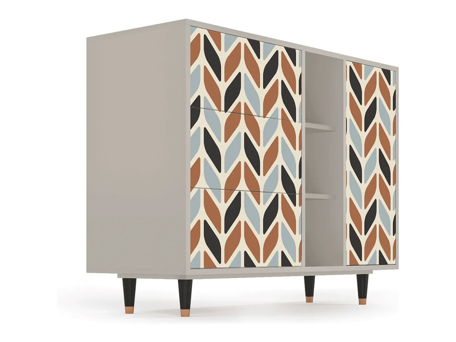 Aparador - 125x98x48 cm - BS2 - Beige Laure, Arena