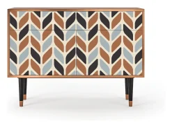 Aparador - 115x85x48 cm - BS4 - Beige Laure, Nogal