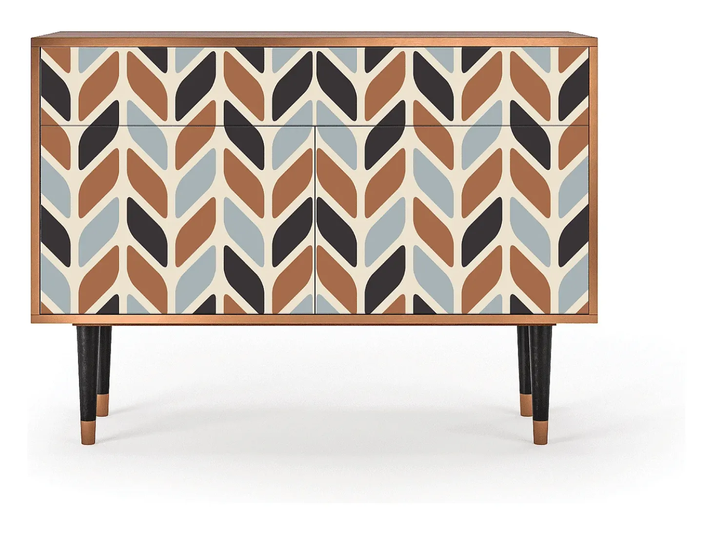Aparador - 115x85x48 cm - BS4 - Beige Laure, Nogal