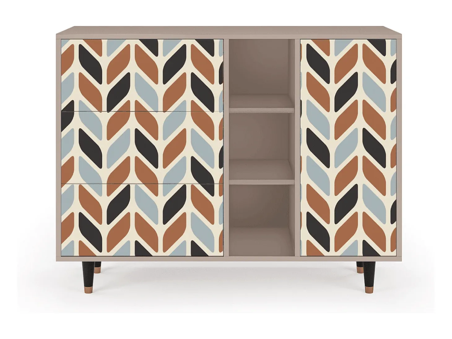 Aparador - 125x98x48 cm - BS2 - Beige Laure, Latte