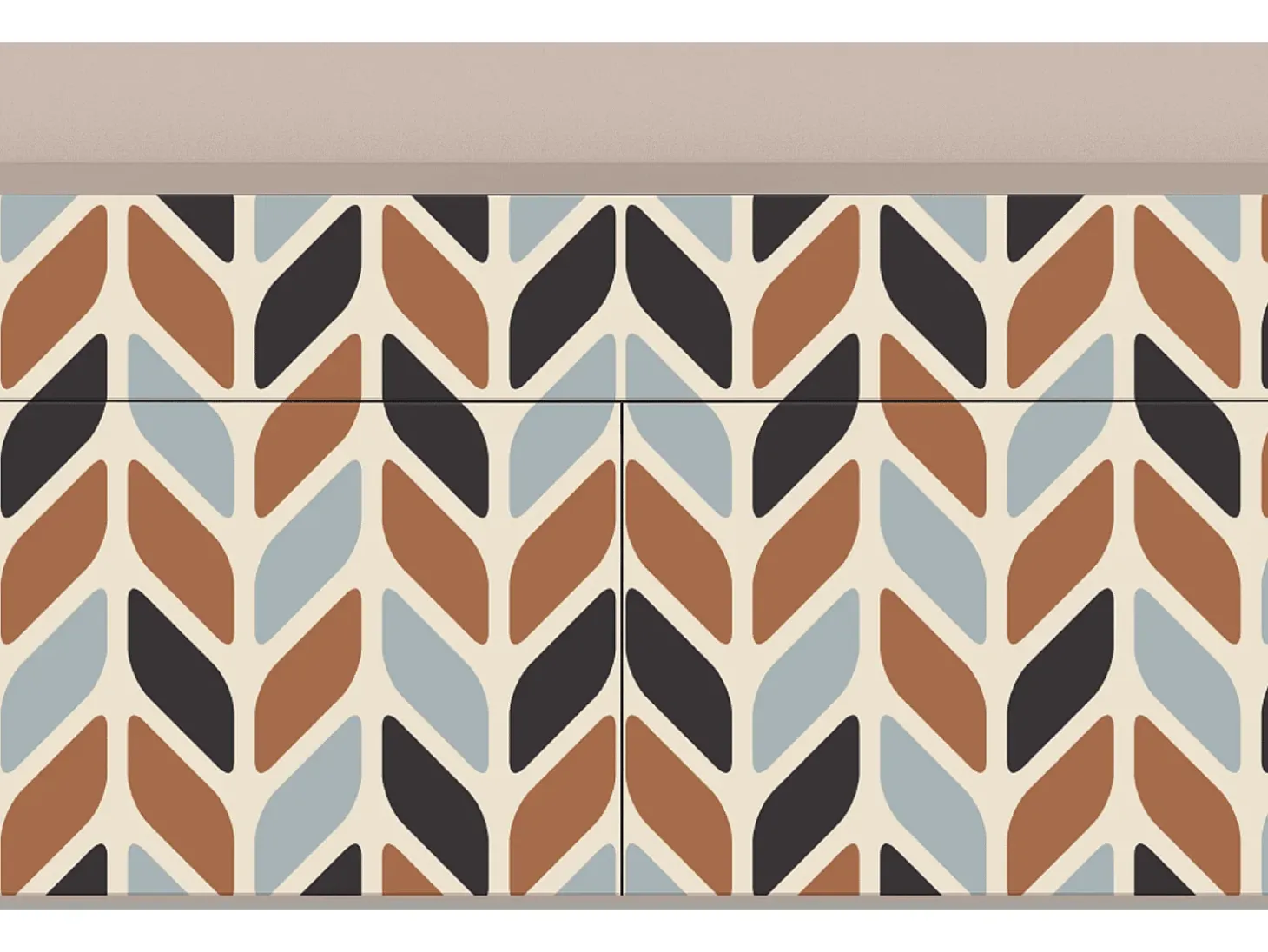 Aparador - 115x85x48 cm - BS4 - Beige Laure, Latte