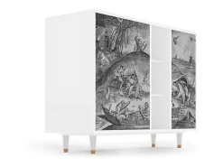 Aparador - 125x98x48 cm - BS2 - Big Fish Eat Little, Blanco