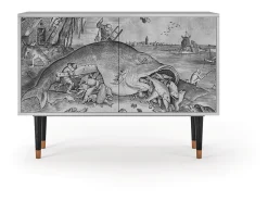Aparador - 115x85x48 cm - BS4 - Big Fish Eat Little, Gris