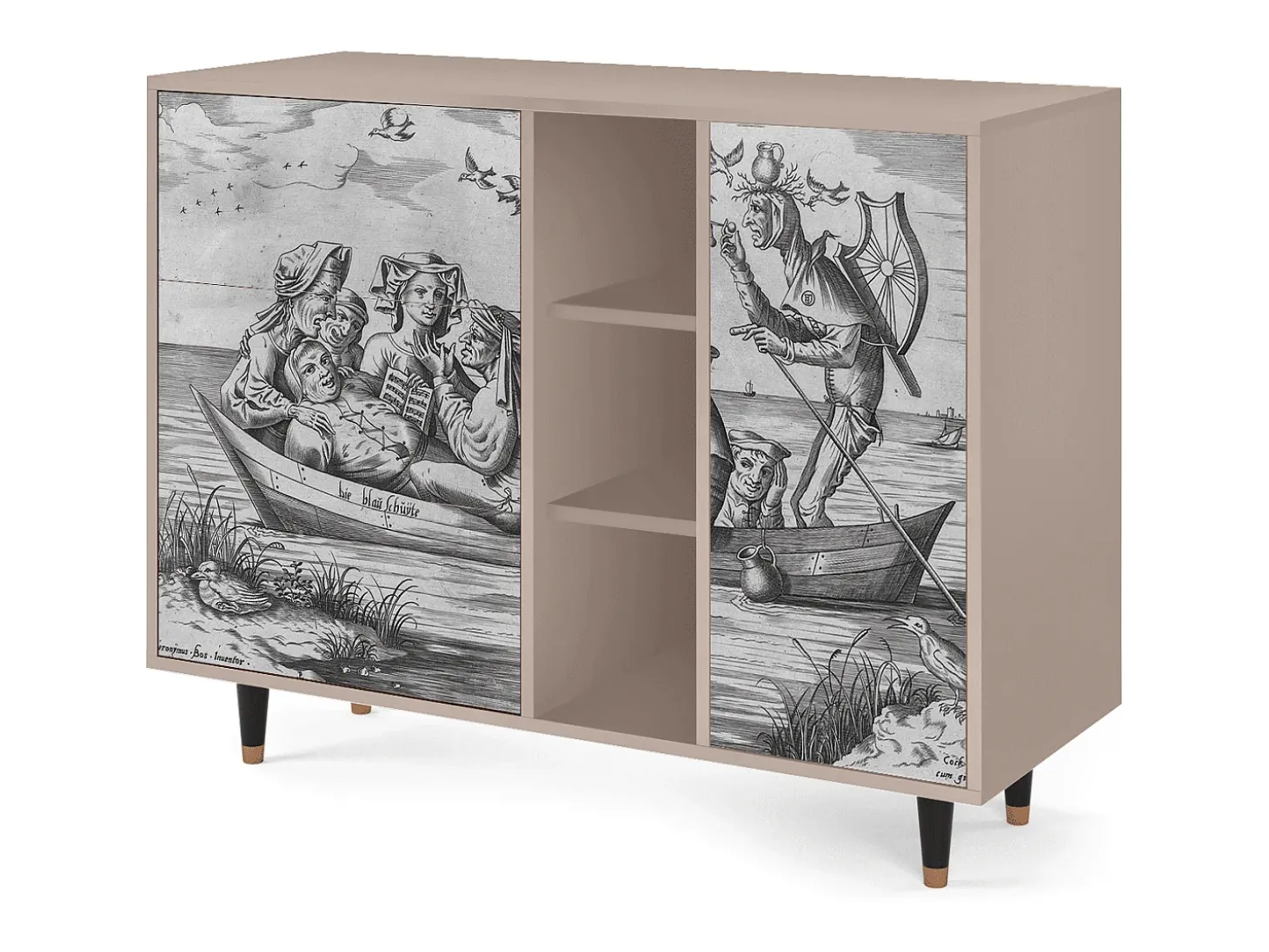 Aparador - 125x98x48 cm - BS2 - Blau Schuyte, Latte