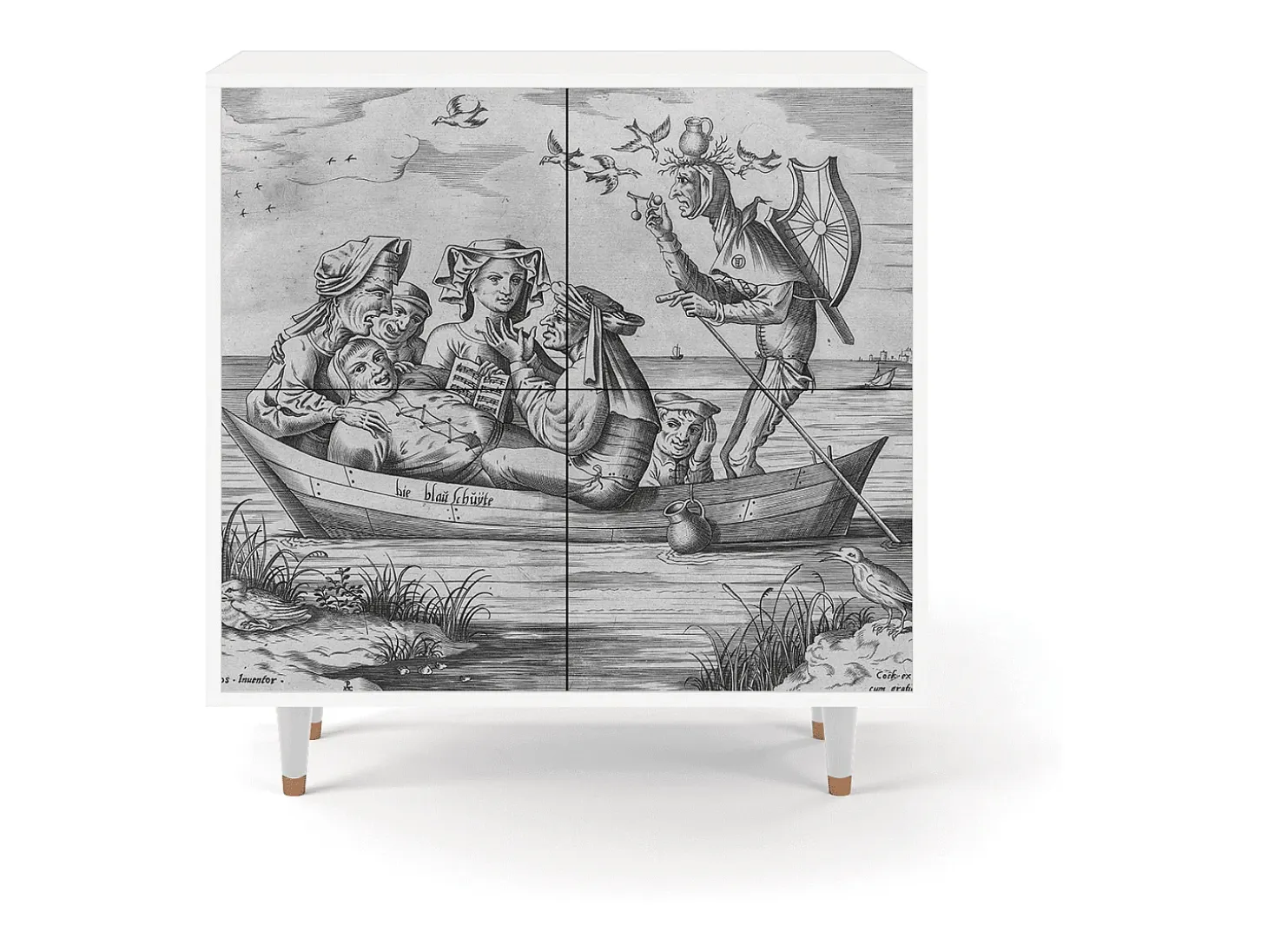 Aparador - 94x96x48 cm - BS3 - Blau Schuyte, Blanco