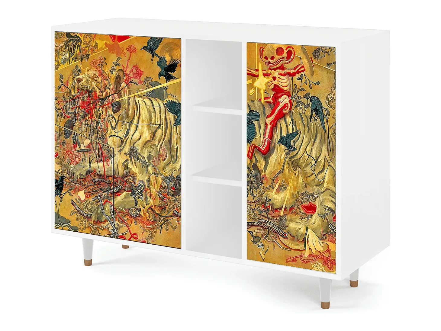 Aparador - 125x98x48 cm - BS2 - Blood by James Jean, Blanco