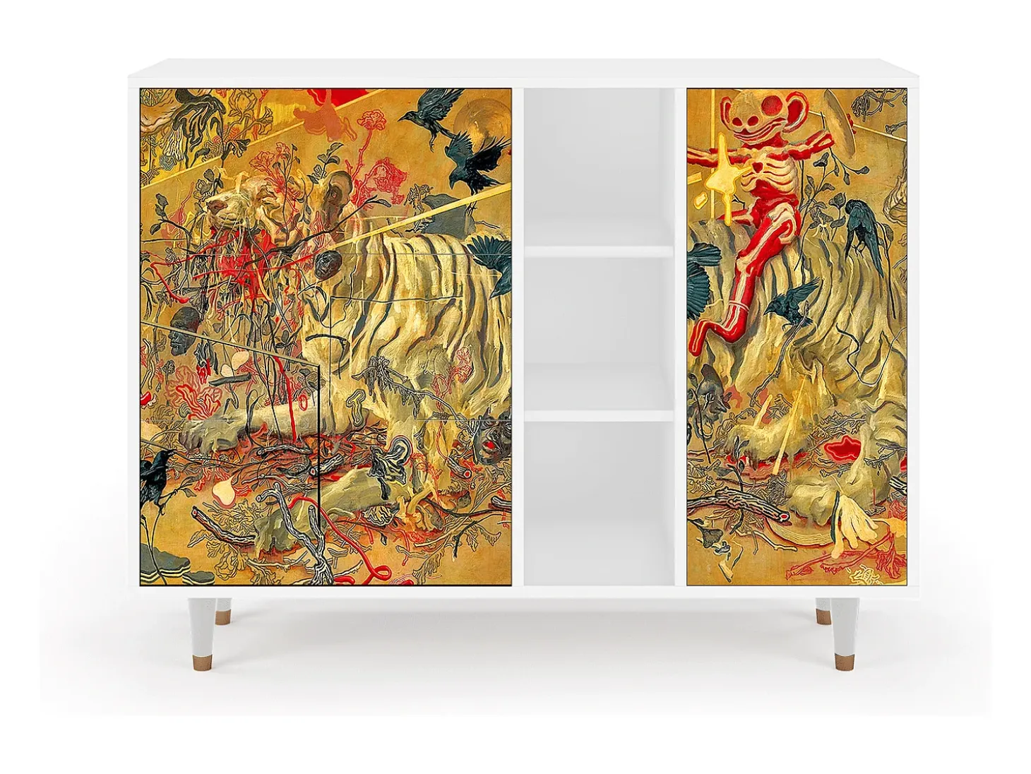 Aparador - 125x98x48 cm - BS2 - Blood by James Jean, Blanco