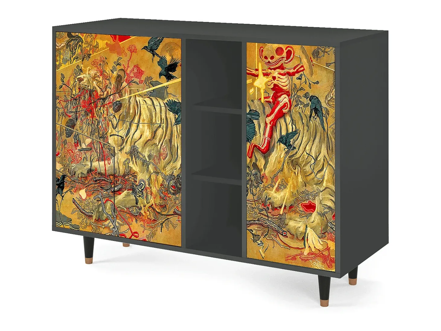 Aparador - 125x98x48 cm - BS2 - Blood by James Jean, Antracita